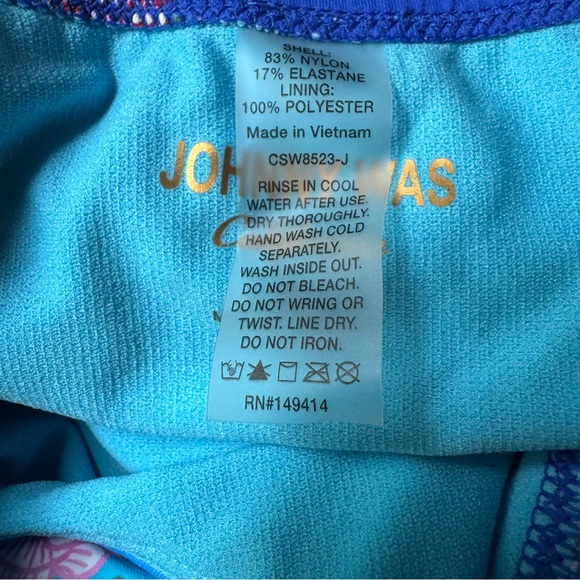 NWT Johnny Was Rainbow Twisted Keyhole One Piece - Picture 11 of 11